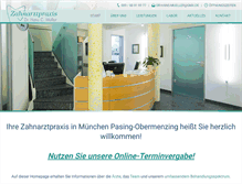 Tablet Screenshot of dr-hans-mueller.de